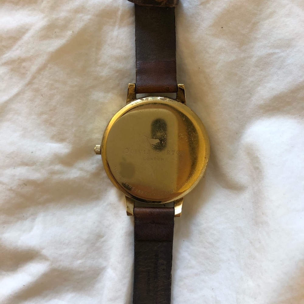 Olivia Burton Brown Leather Watch - Picture 7 of 8